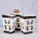 6pcs Panda Party Popcorn Box Happy Birthday Party Candy Boxes for Kids Gifts JR
