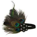Women's 1920s Flapper Feather Headband 20s Party Headpiece Accessories