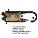 1PC 20-in-1 Wrench Set Multifunctional Mini Steel Camping Survival EDC Tool JC,a