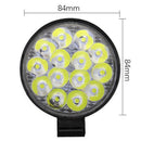 42W Round 14 LED Spot Work Light Bar Fog Driving Lamp Truck Tractor SUV AT %x