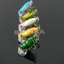 New Light 5pcs Good Cicada Baits New Small Fishing Lures Crankbaits 4cm/1.57"