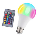 LED Color Changing Light Bulb with Remote Control Home Decoration 3W RGBW