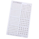 Action Figures Body Add On Parts Etching Detail Decals Round for Gundam