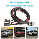 1 to 2 Wiring Harness Relay Fuse Kit 40A 12V for Offroad LED Work Light Bar