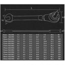 1pc Tubing Ratchet Wrench Horn Spanners Flexible Head Durable Steel 13mm