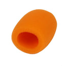 5Pc Orange Handheld Stage Microphone KTV DJ Windscreen Sponge Foam Mic Cover