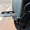 2 Pcs Black Steel Car Exterior Side Door Foot Pegs Rest Pedals Plate Car Ac