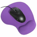 Mousepad with silicone gel wrist rest Mousepad ergonomic for mouse PC Purpl