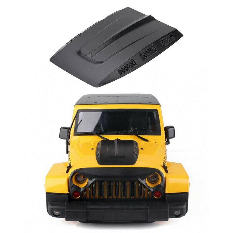 Plastic Engine Cover for RC Crawler Car 1:10 SCX10 Body Shell Black