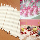 100pcs  Food Sucker Sticks Chocolate Cake Lolli Sweet Candy Mold 15cm Ed J&kJC3C