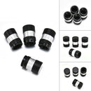 4x Black Car Tire Tyre Rim Wheel Air Valve Stem Dust Cap Cover Trim Accessories~