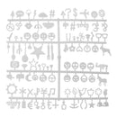 Letter Board Numbers Exchangeable Felt Alphabet Symbols Retro Color White