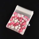 Sweet Heart Pic Pastry Cookie Gifts Self-Adhesive Plastic Cello OPP Valve Bag OZ