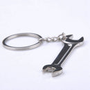 Trendy Metal Stainless Steel Wrench Key Chain Ring Spanner Keyring Keychains HK