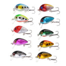 6pcs Fishing Spinner Spoon Lures and 10pcs Hard Fishing Lures Crankbaits