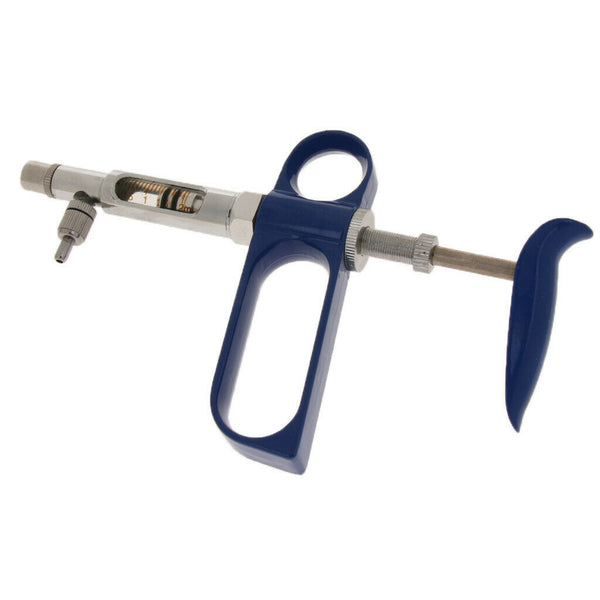 2ml Metal Continuous Injection Self Refill Vaccinator Poultry Livestock Syringe