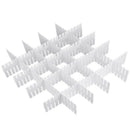 12 PCS Adjustable Drawer Separator, Grid Drawer Divider DIy Plastic Organiz F1J1