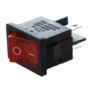 3pcs Red Light 4 Pin DPST ON-OFF Snap in Boat Rocker Switch 6A/250V 10A/125 Q4D4