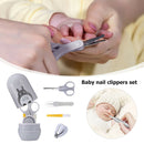 4pcs Animal Cartoon Baby Barrel Nail Clippers Set Baby Safety Nail Care Kit