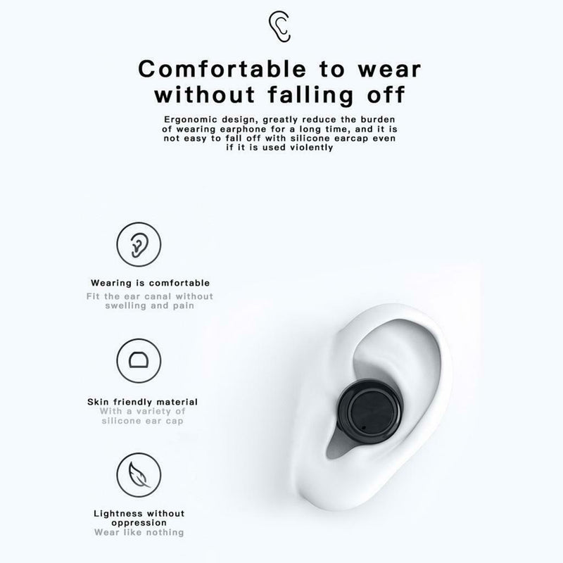 A6 Hifi Bluetooth 5.0 Earphones Earbuds LCD Display Power With Charging Box