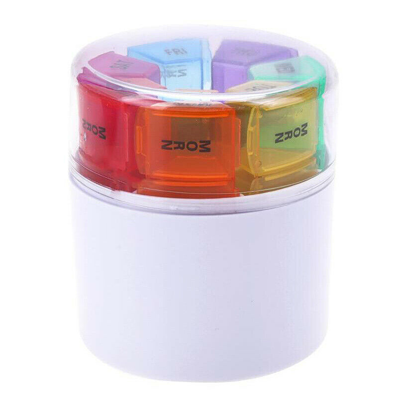 7 Day Style Pill Medicine Kit Tablet Pillbox Dispenser Organizer Case Pill  R9T2