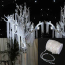 99FT Garland Diamond Acrylic Crystal Bead Curtain Wedding DIY Party Decor