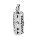 Stainless Steel  Six Words of Mantra Prayer Buddhist Charms Memorial Pendant
