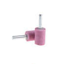 5x Cylinder Abrasive Stone Points Mounted Grinding Stone Burr 6mm Shank OD20 â„–#