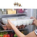 Clear 34 Grid Single-Layer Egg Box Basket Organizer Plastic Egg Food Contai A9P3
