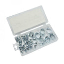 34PCS CLIPS HOSE CLAMP PIPE 16pc SET 16MM - 32MM TAP GARAGE PLUMBING