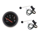 Universal Marine 2" 52mm Fuel Level Gauge with 2PCS Sensors 12V LED Display