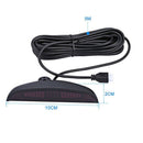 Black Car Reversing Parking Sensor 4 Probe Lcd Display Audio Buzzer Alarm K