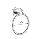 New Stainless Steel Chrome Wall-Mounted Towel Ring Holder Hanger Bathroom JPU