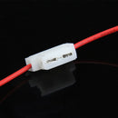 10pcs 5A Middle Fuse Holder with Cable for Car Boat Truck ATC/ATO Blade