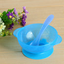 Baby Sucker Bowl Set Temperature Spoon Baby Child Training Bowl