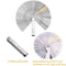 Guitar Bass Luthier Tool Kit Set With 9Pcs Understring Radius Gauge + Steel