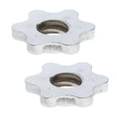 2Pcs Barbell Collar 1'' Gym Spin Lock Screw Clips Clamps Hex Nut Accessories