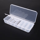 Large Travel Pill Cases Portable 7-Day Medicine Box Tablet Container(Clear) A