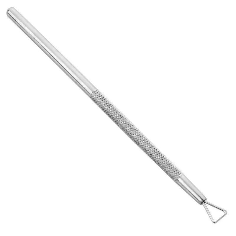 1pc Stainless Steel Cuticle Nail Pusher Remover Spoon Manicure Nail Care