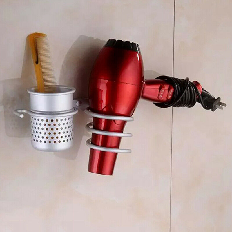 Wall Mounted Hair Dryer Straightener Holder Rack Stand Storage Holder Ba IJL
