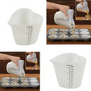 1 x Baking Kitchen 500ml Silicone Measuring Cup Double Scales Stir Pour