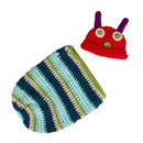 Newborn Baby Boy Girl Beanie Crochet Very Hungry Caterpillar Hat Cocoon Set