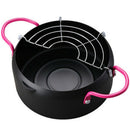 18cm Steel Japanese Style Tempura Frying Pot Portable Outdoor Pan Egg Panca