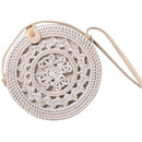 Bali Round Rattan Crossbody Bag For Women Handmade Women Hollow Rattan Hand
