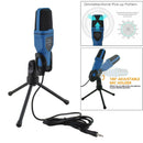 Professional Condenser Mic Sound Podcast Studio Microphone with Desktop Tripod