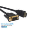 1.8m 6ft 1080P HDMI Male to VGA HD15 Male Video Converter Adapter Cable