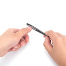 Triangle UV gel polish remover pusher manicure nail file buffing tool newly %o
