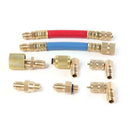 Car A/C Air Conditioning Refrigeration Connector Adapter Hoses Set Kit R134A R12
