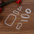 7pcs Milk Bottle Cutting Dies Stencils DIY Metal Scrapbooking Album Decor