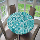 Table Cover Cloth Tablecloth for 1.5m Diameter Tables Restaurant BBQ [60 Inch]